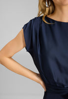 Jumpsuit aus Material-Mix