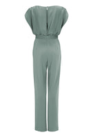 Jumpsuit aus Material-Mix