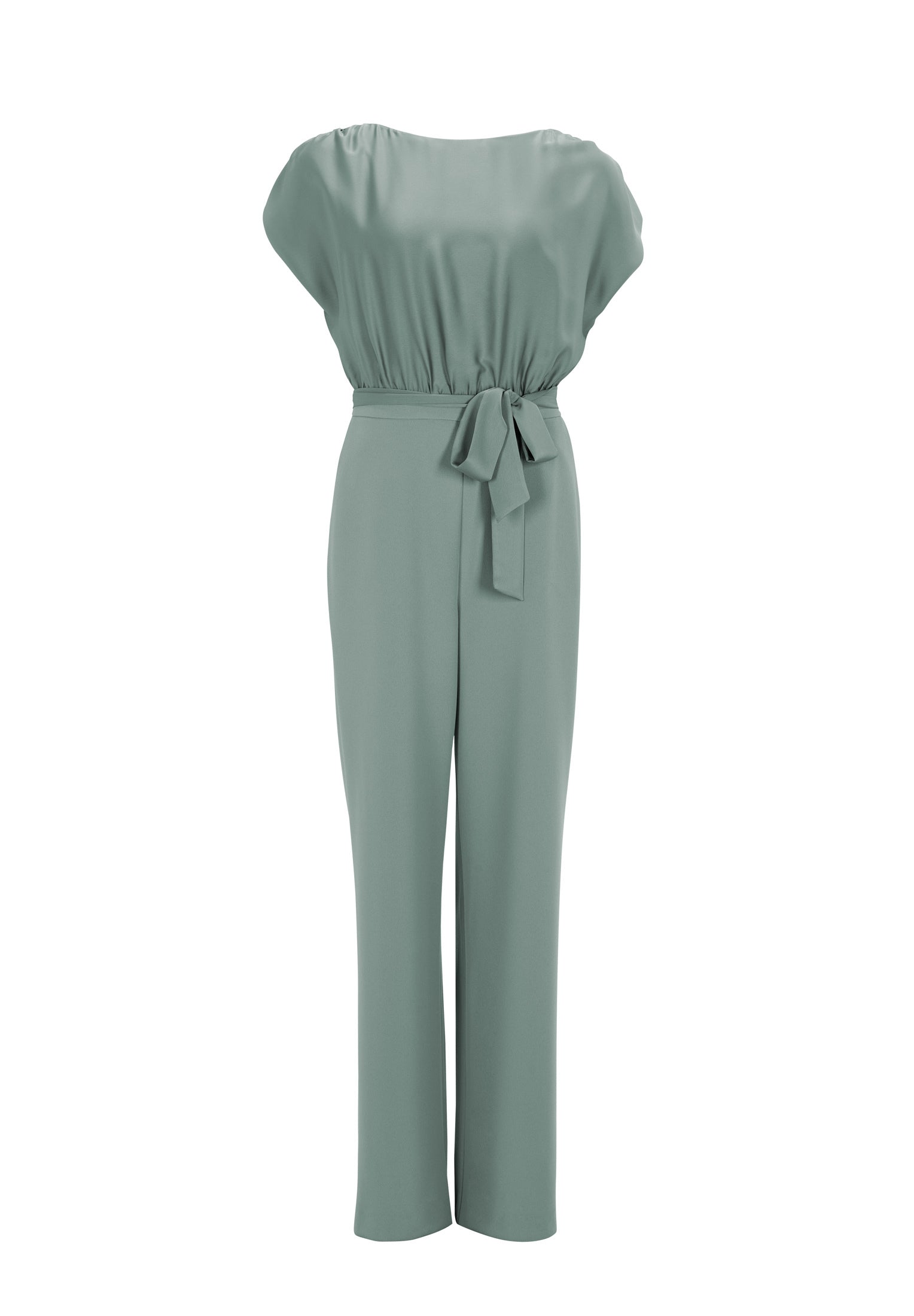 Jumpsuit aus Material-Mix