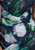 Cocktailkleid aus bedrucktem Scuba