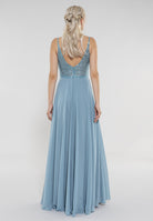 Abendkleid aus Materialmix