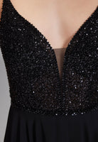 Abendkleid aus Materialmix