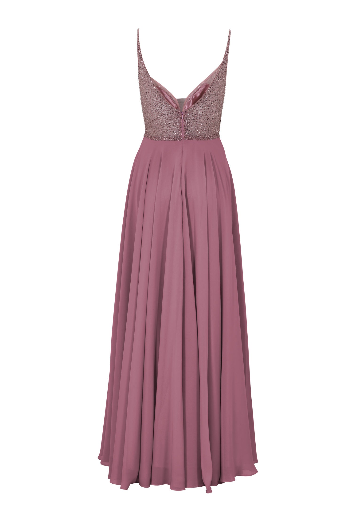 Abendkleid aus Materialmix