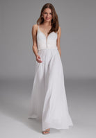 Abendkleid aus Materialmix