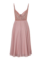 Cocktailkleid aus Materialmix