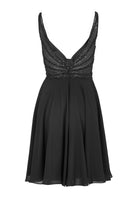 Cocktailkleid mit tonaler Stickerei