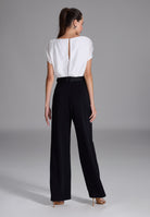 Jumpsuit aus Material-Mix