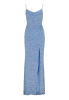 Slipdress mit transparenter Rückenpartie