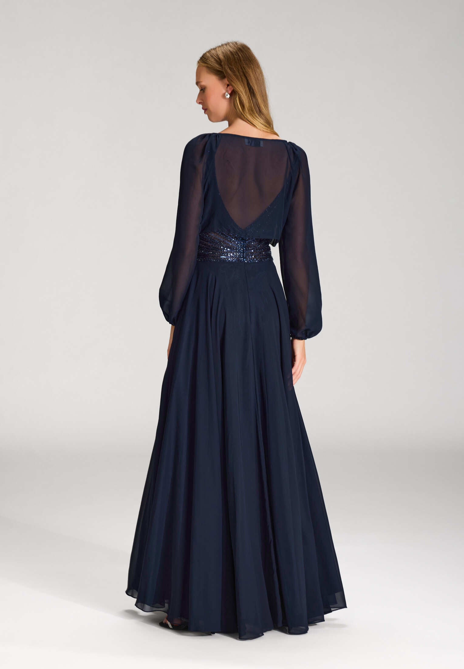 Wickelbolero mit langen Ärmeln