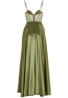 See-through-Corsagenkleid mit Ziersteinen