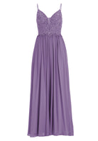 Chiffonkleid mit Bindeband am Rücken