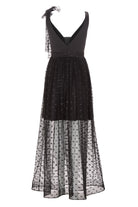 Transparentes Abendkleid aus Tüll