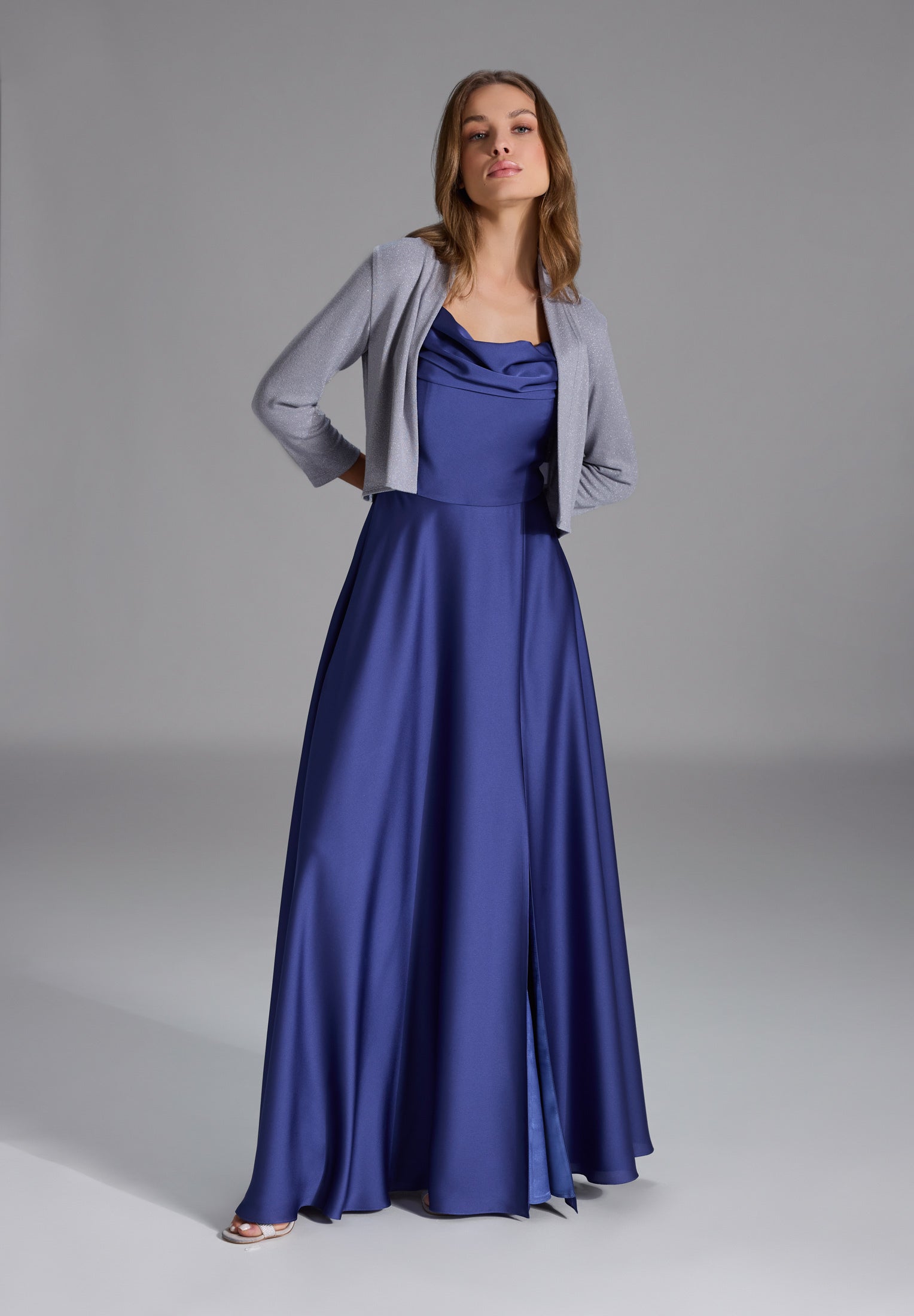 Weiches Bolero-Jäckchen silver