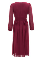 Chiffon Kleid in Wickel Optik