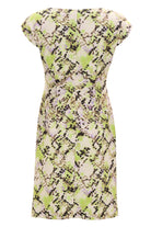 Etui Kleid aus Scuba mit Animal Print