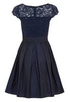 Cocktailkleid aus Taft und Spitze