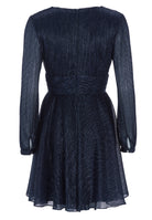 Kurzes Cocktailkleid aus Plissee Jersey