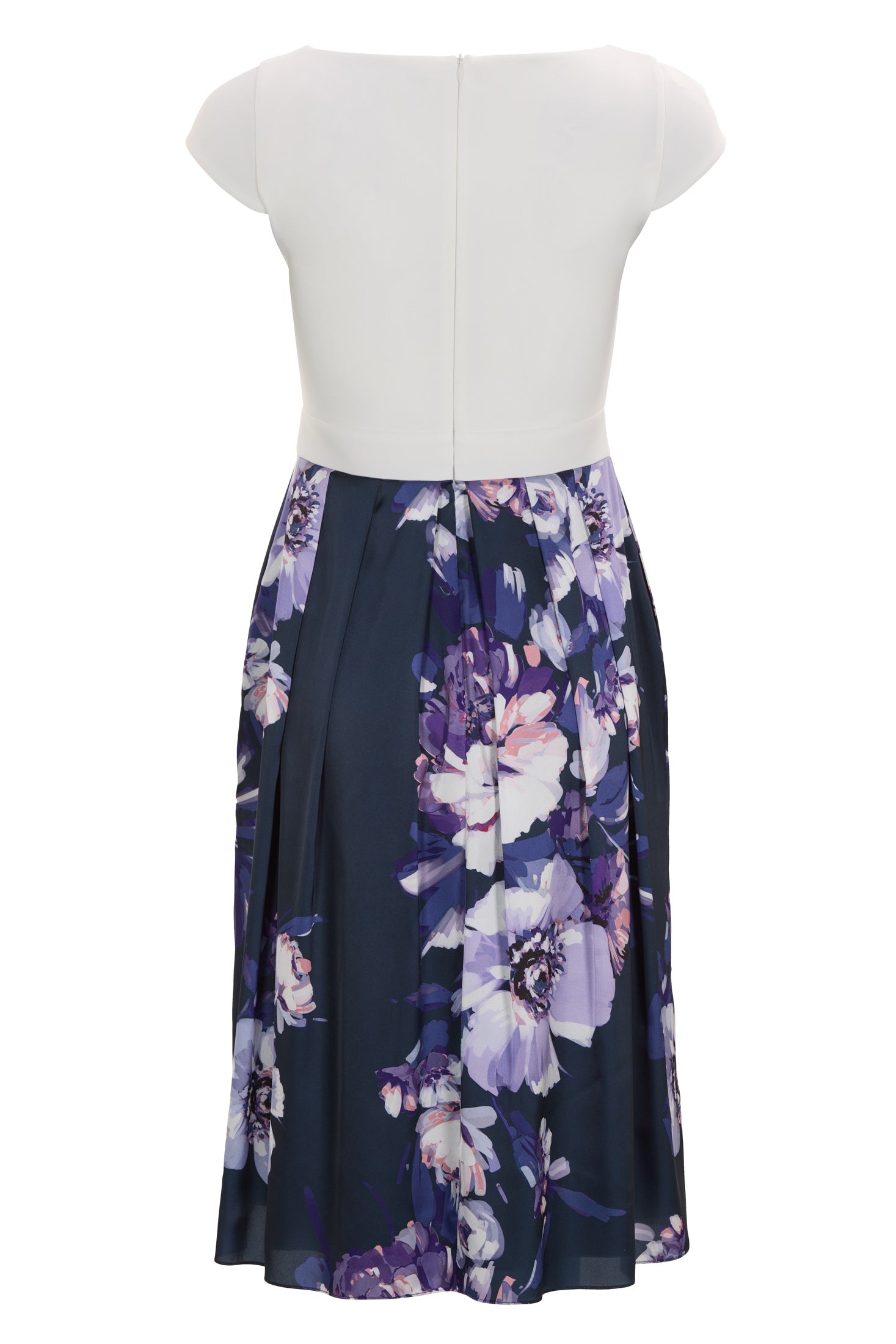 Cocktailkleid aus Material Mix