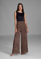 Jumpsuit mit weiter Hose in Animal Print