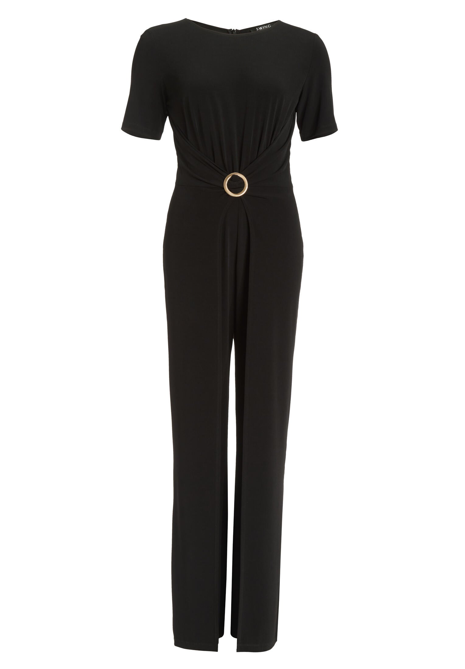 Jumpsuit aus Jersey mit Zierschnalle
