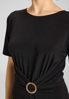 Jumpsuit aus Jersey mit Zierschnalle