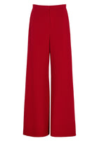 Weite Palazzo Pant aus Crepe Jersey mit Taschen