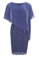 Cocktailkleid mit Überwurf