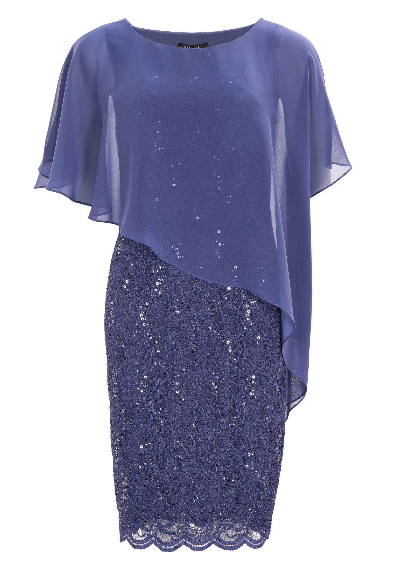 Cocktailkleid mit Überwurf