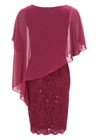 Cocktailkleid mit Überwurf