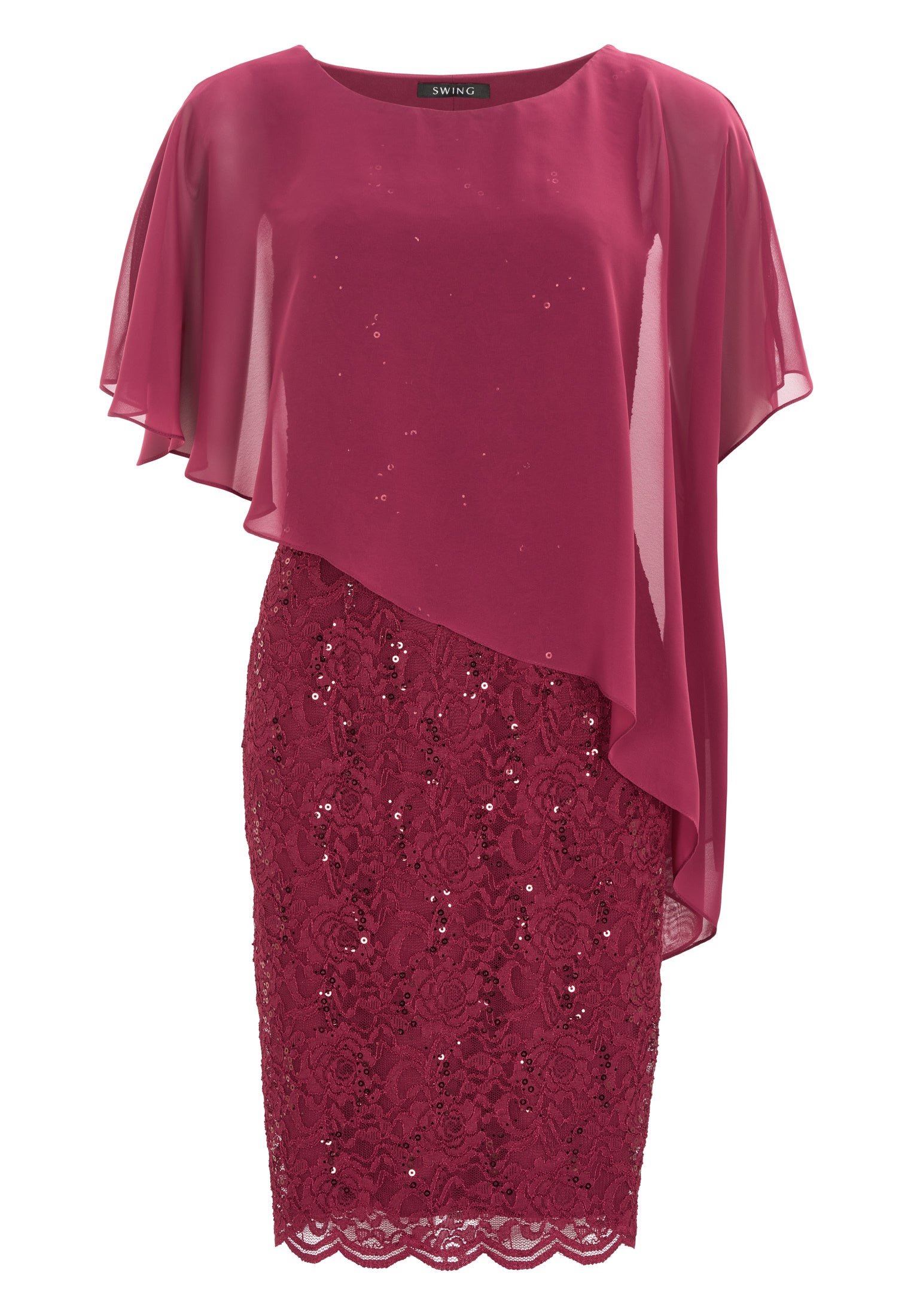 Cocktailkleid mit Überwurf