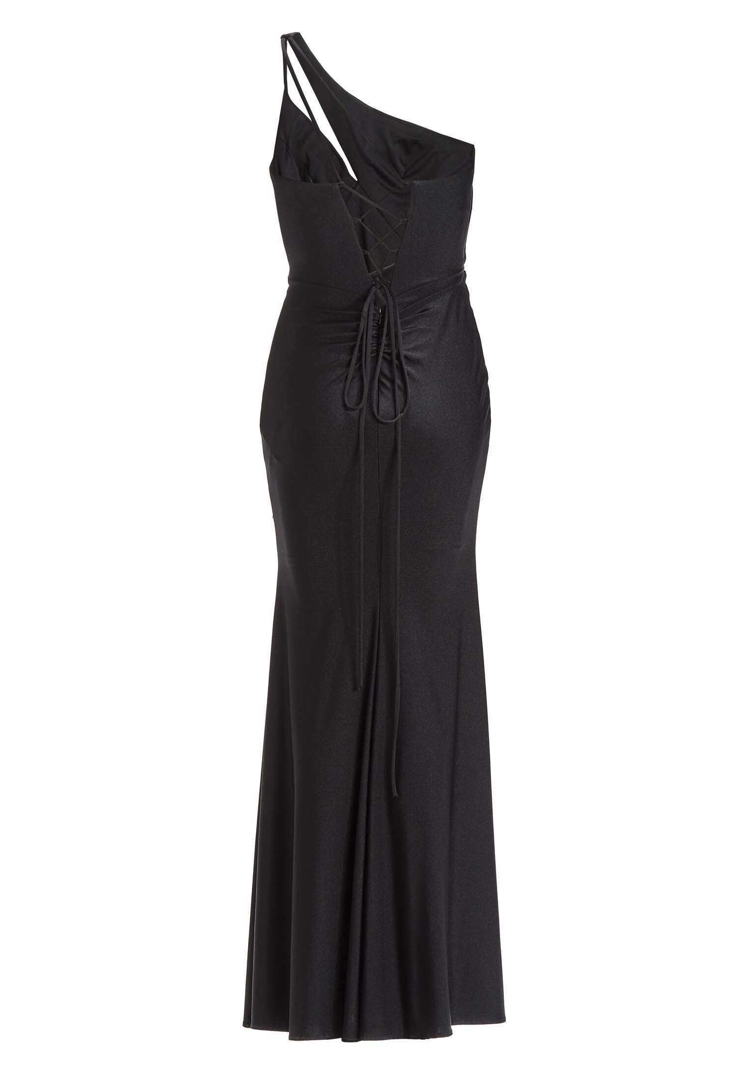One-Shoulder-Kleid mit Cut-Out und Beinschlitz