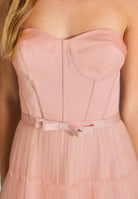 Corsagenkleid mit Tüllrock