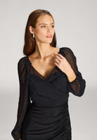 Wickelbolero mit langen Ärmeln