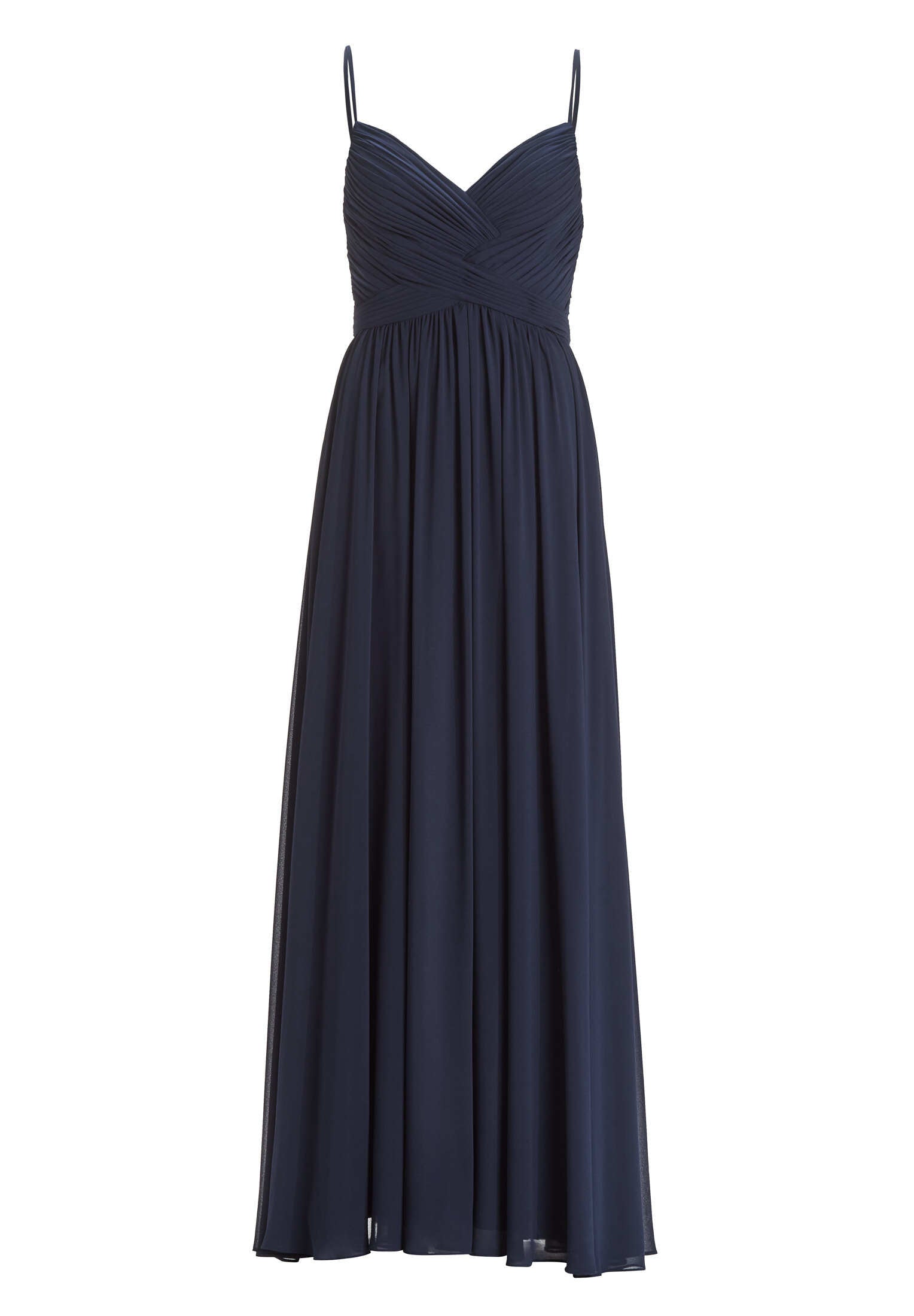 Abendkleid aus Chiffon mit feiner Raffung