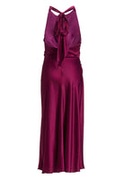 Midikleid aus Satin mit Rückenausschnitt