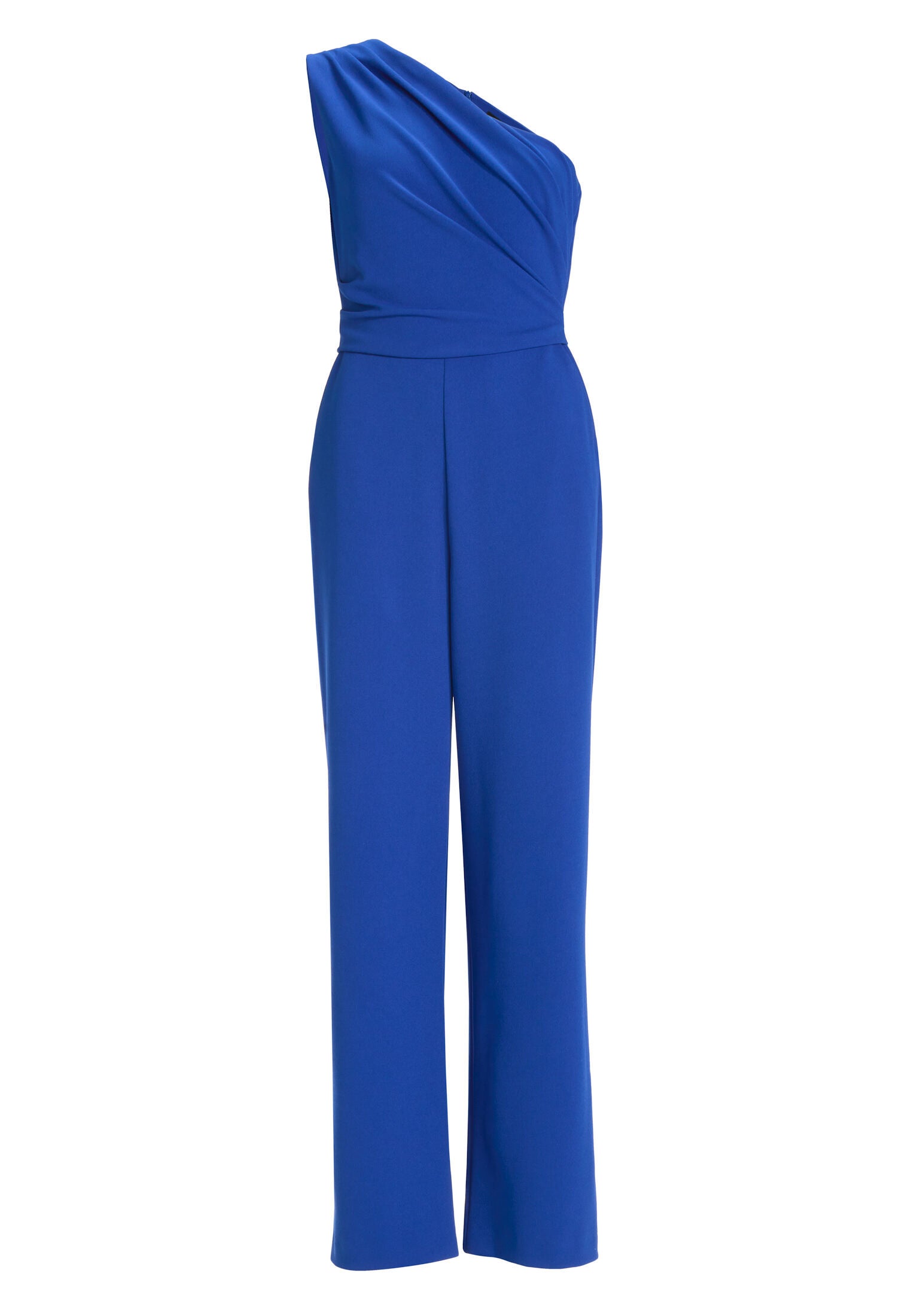 One-Shoulder Jumpsuit aus Crepe Jersey mit Drapierung
