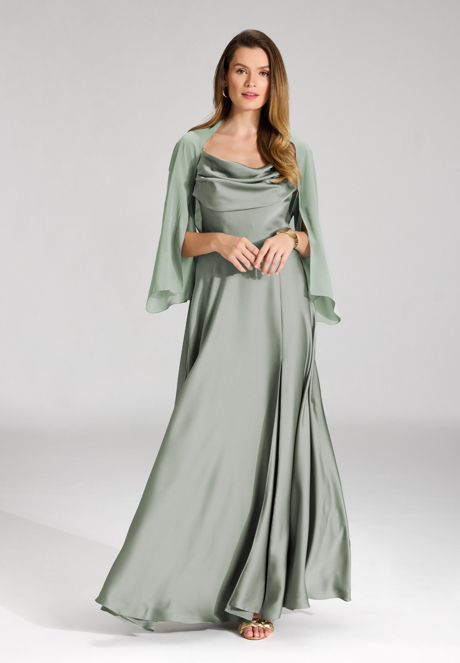 Stola aus Chiffon pistachio green