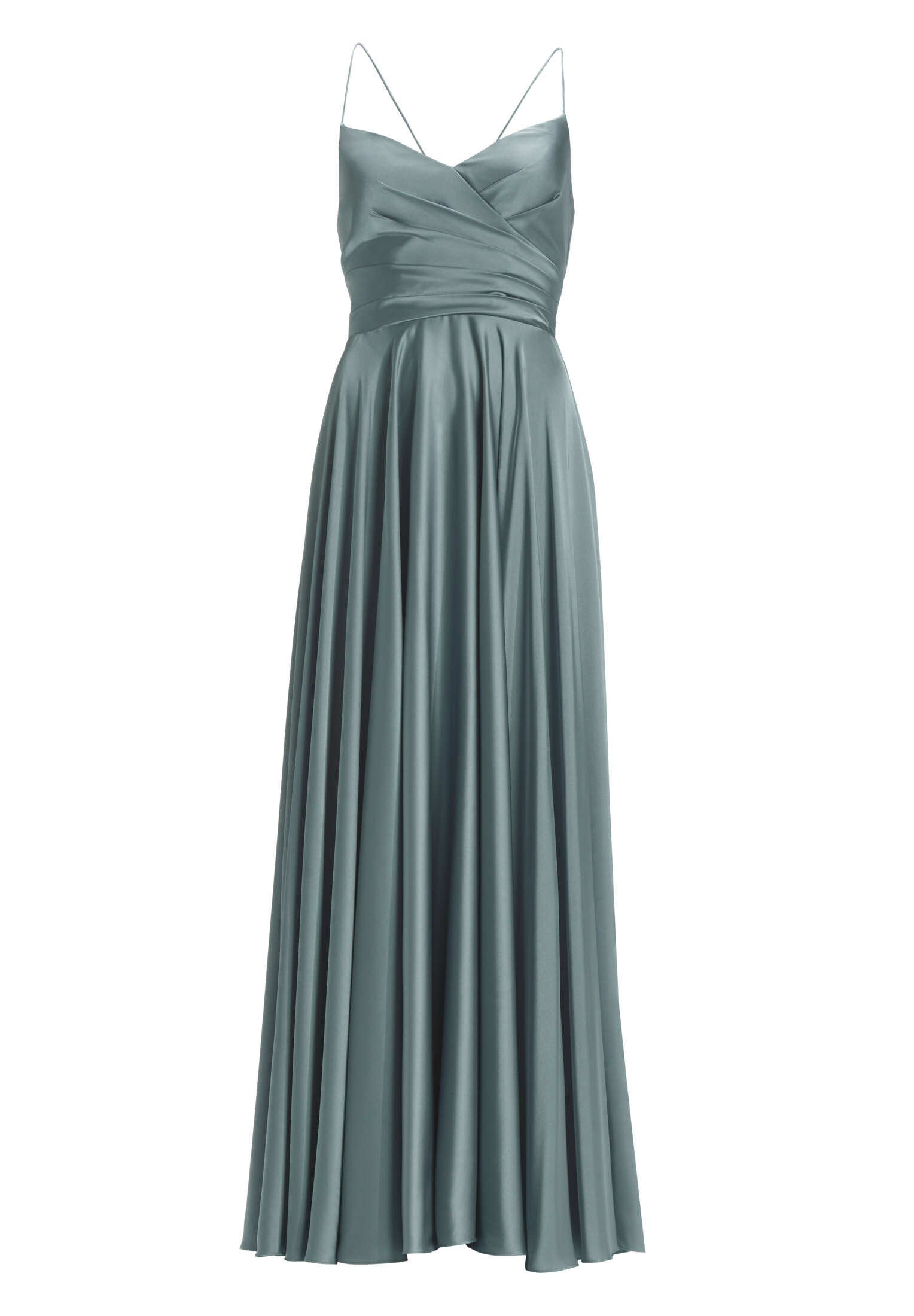 Satinkleid mit Schnürung am Rücken