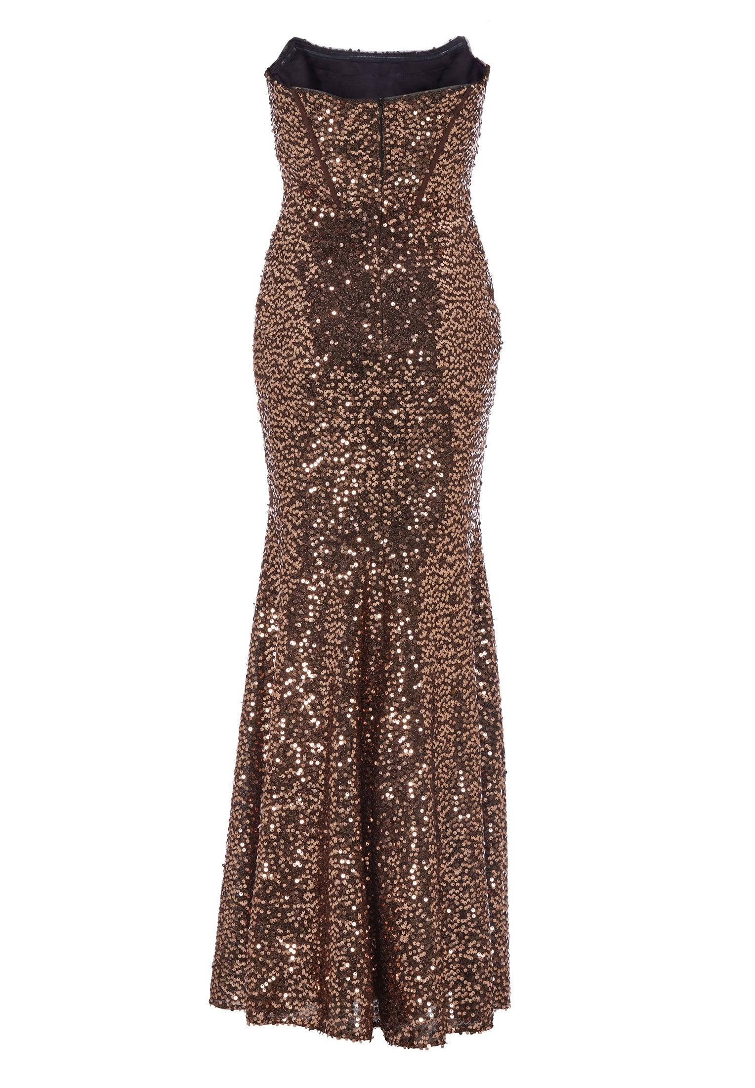 Paillettenkleid mit Corsagentop