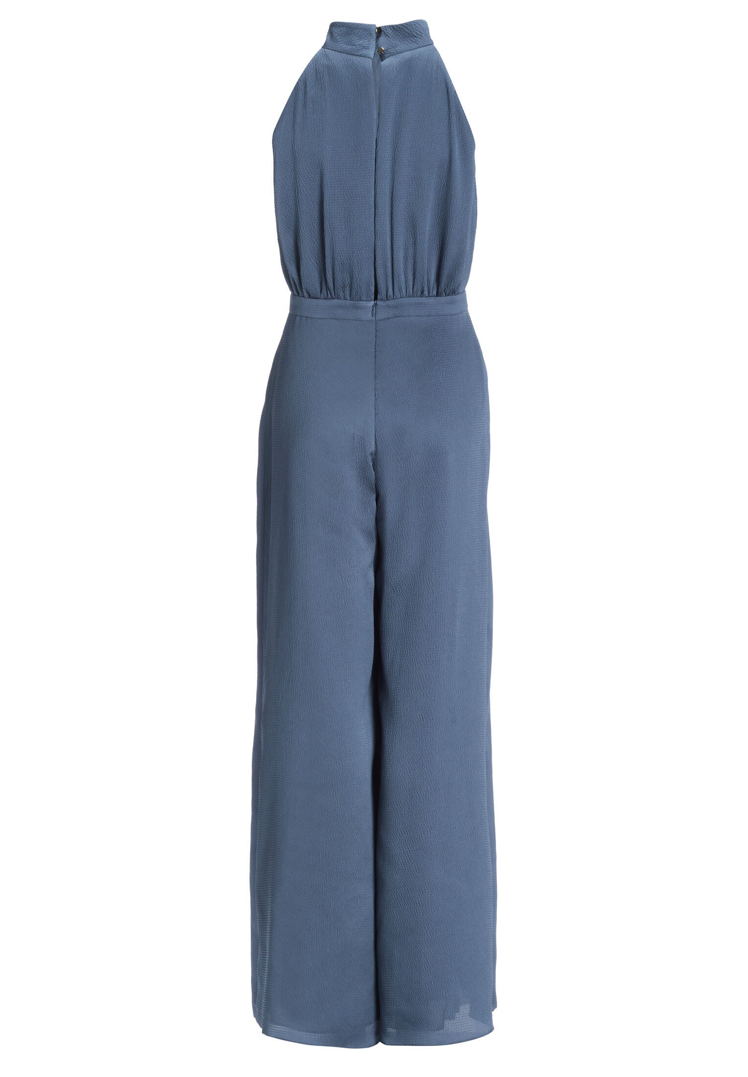 Jumpsuit mit Schluppe aus gehämmertem Satin
