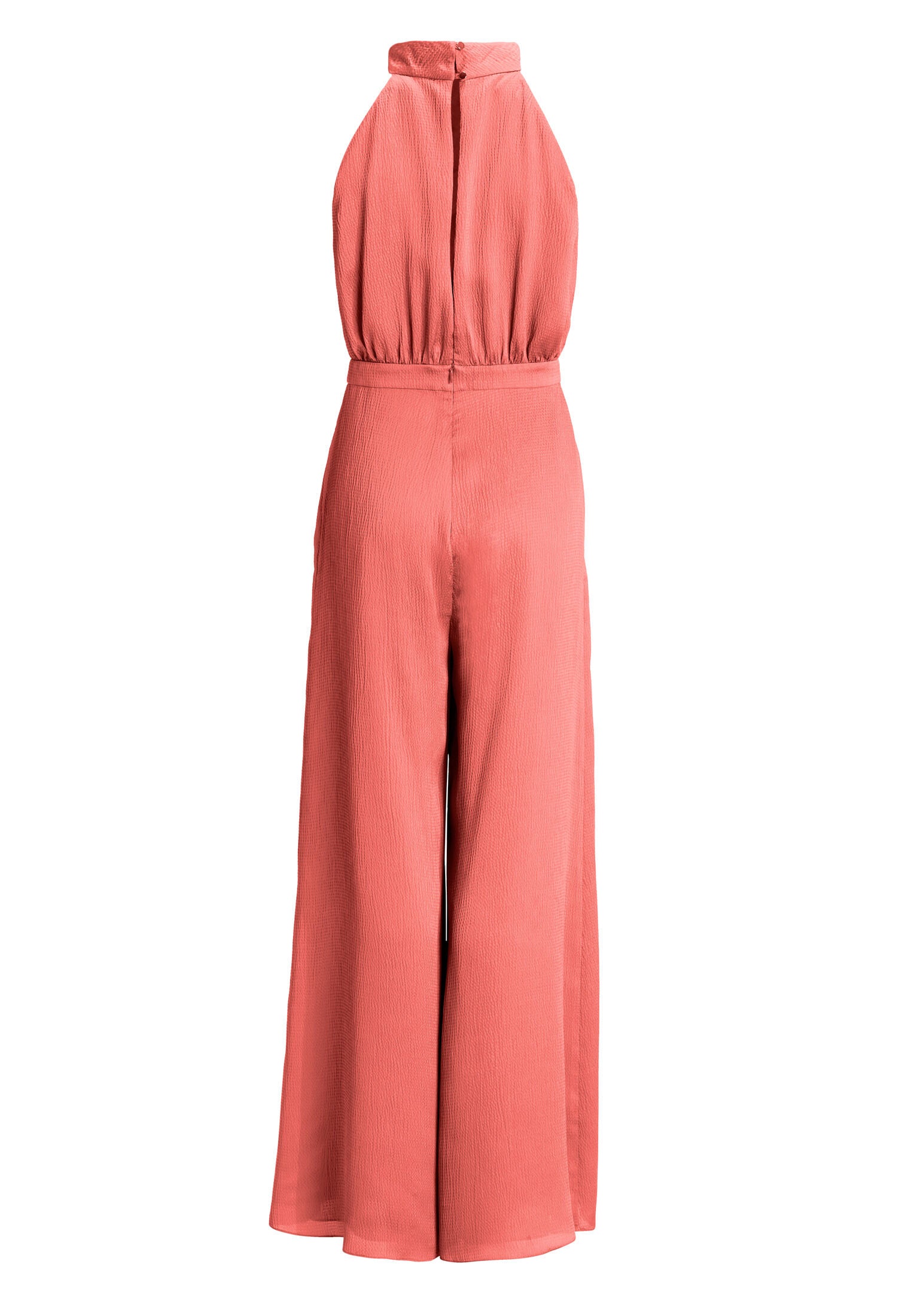 Jumpsuit mit Schluppe aus gehämmertem Satin
