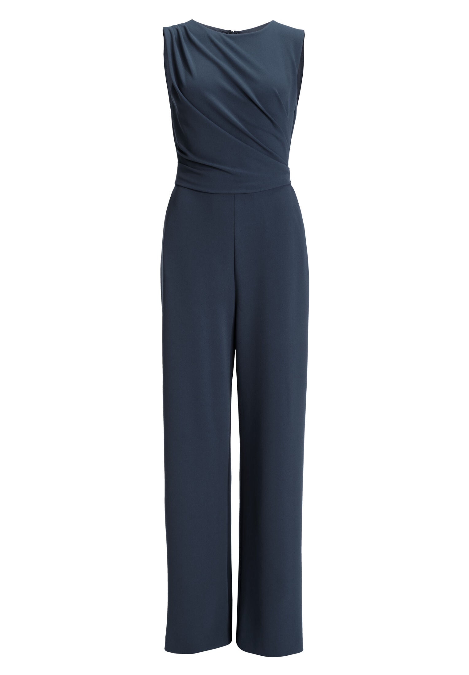Jumpsuit aus Crepe Jersey mit Drapierung