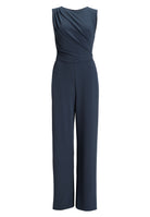 Jumpsuit aus Crepe Jersey mit Drapierung