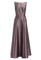 Abendkleid aus Twill mit Taschen