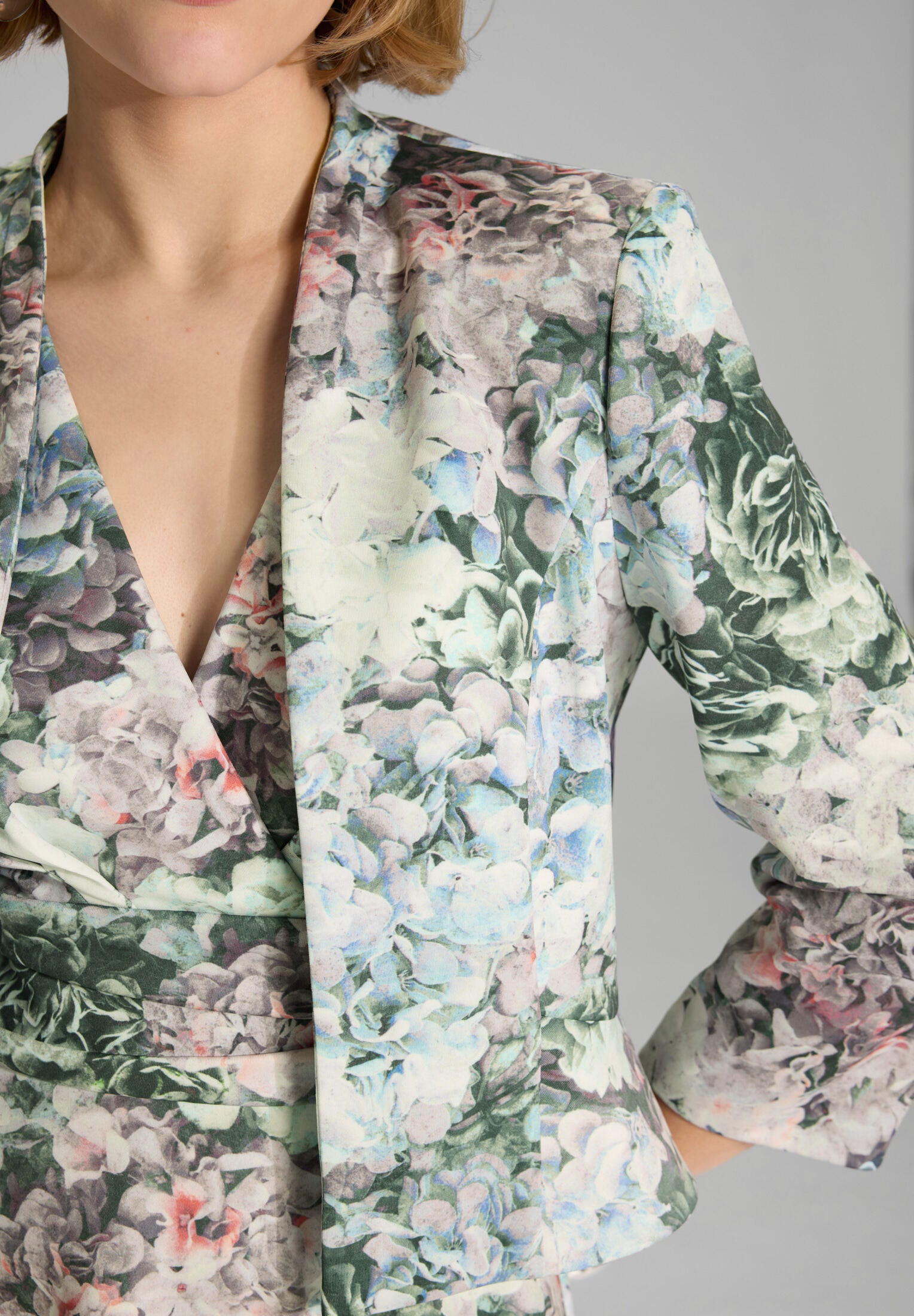 Floral bedruckter Scuba Blazer