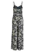 Jumpsuit aus floral bedrucktem Satin mit Spagettiträgern