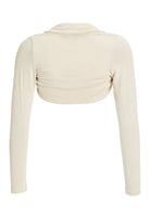 Kurzer Bolero mit Glitzergarn