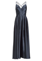 Satinkleid mit Beinschlitz