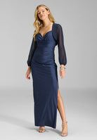 Chiffon Bolero mit blusigem Ärmel