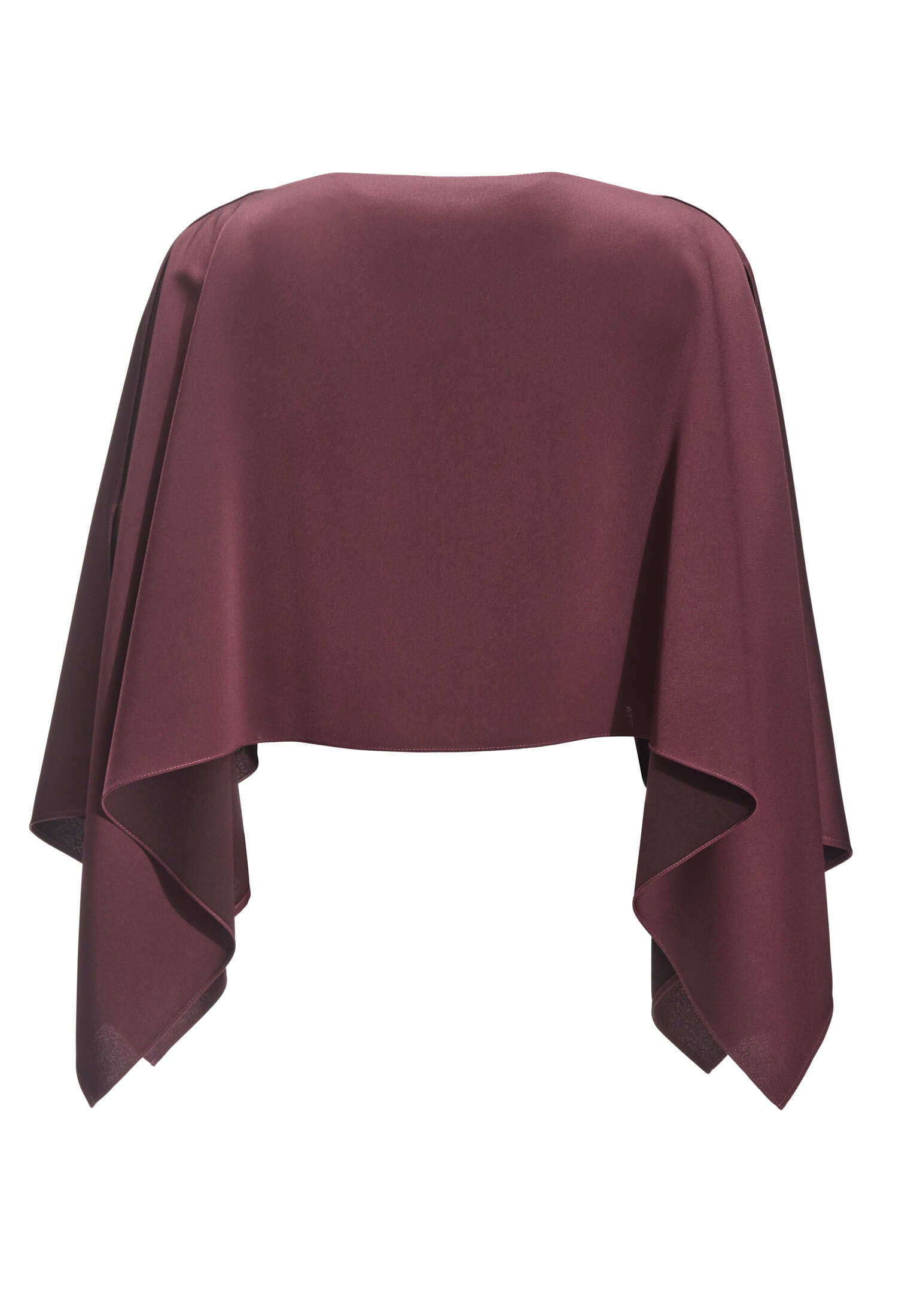 Stola-Top aus Satin mit seitlichen Schlitzen